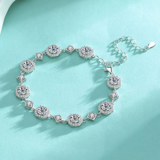 HOF Elara 4 Carat 925 Sterling Silver Moissanite Bracelet