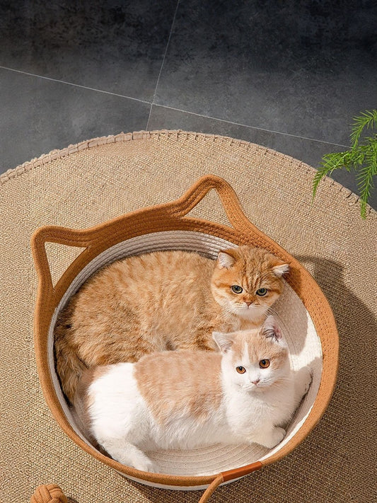 HOF Celine Cat Ear Woven Pet Nest