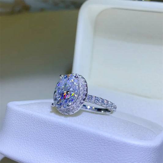 HOF Marlowe 5 Carat Moissanite 925 Sterling Silver Ring