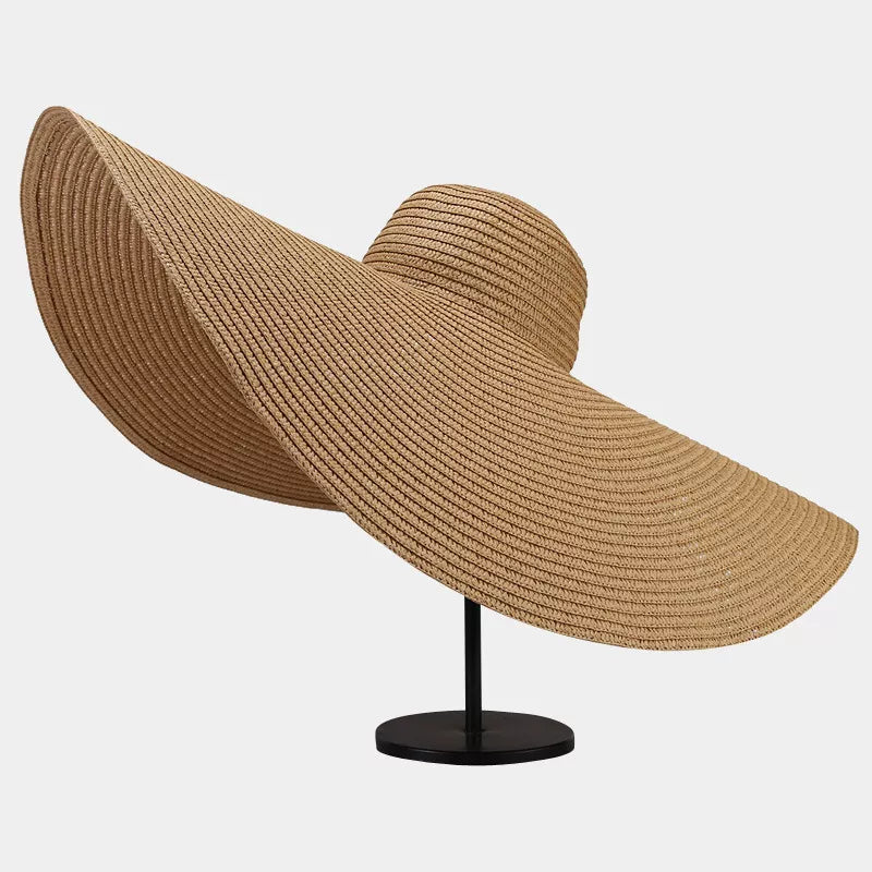 Modern Finesse Noelle Oversized Wide Brim Straw Sun Hat