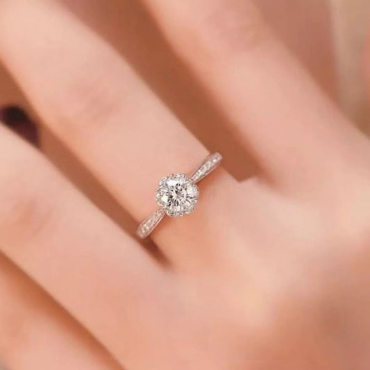 HOF Talia 1 Carat 925 Sterling Silver Moissanite Ring