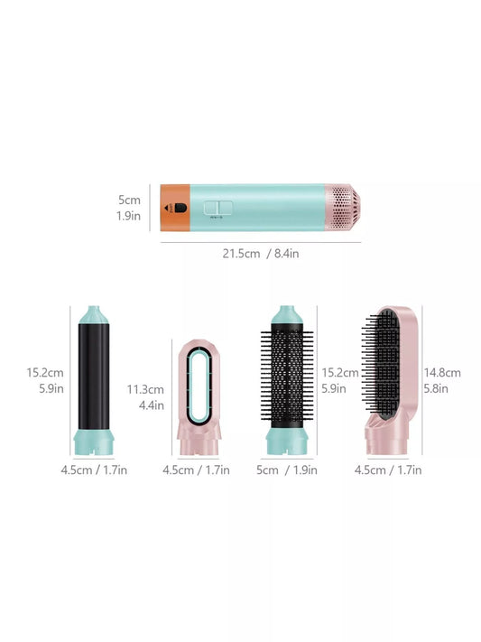 HOF Marlowe 5-in-1 Interchangeable Curling Iron Wand Set