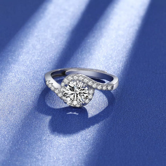 HOF Eden 1 Carat 925 Sterling Silver Moissanite Ring