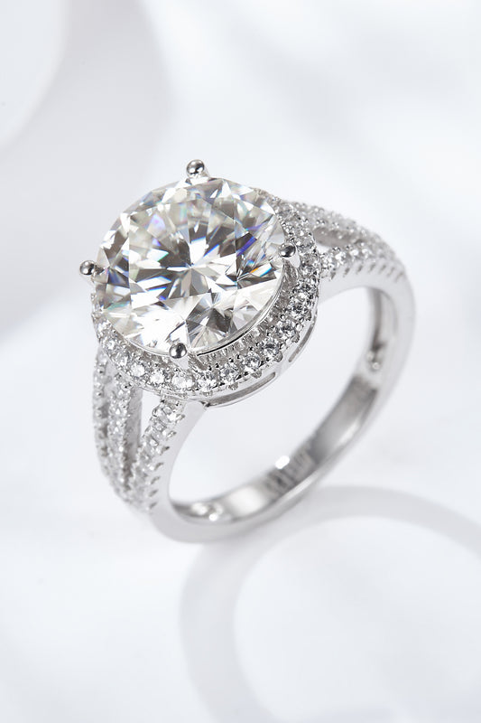 House Of Finesse Celestia 5 Carat Moissanite Split-Shank Ring