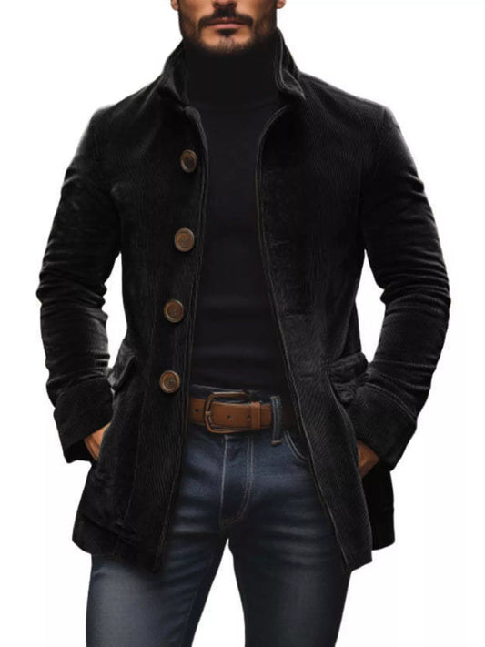 Modern Finesse Metropolitan Stand-Collar Coat