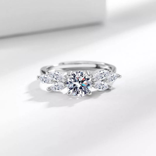 HOF Isla 1 Carat 925 Sterling Silver Moissanite Ring