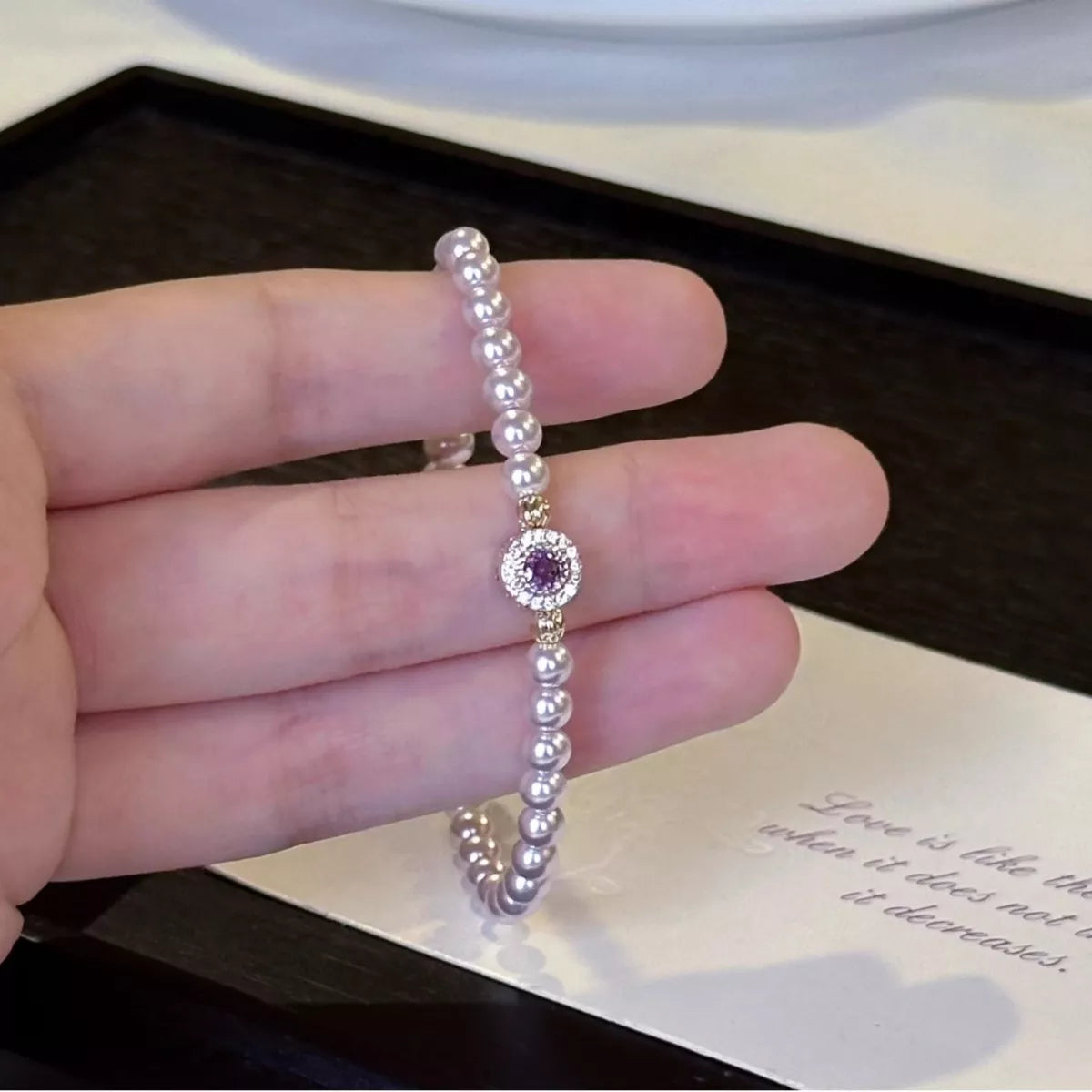 HOF Liora Alloy Pearl Bracelet
