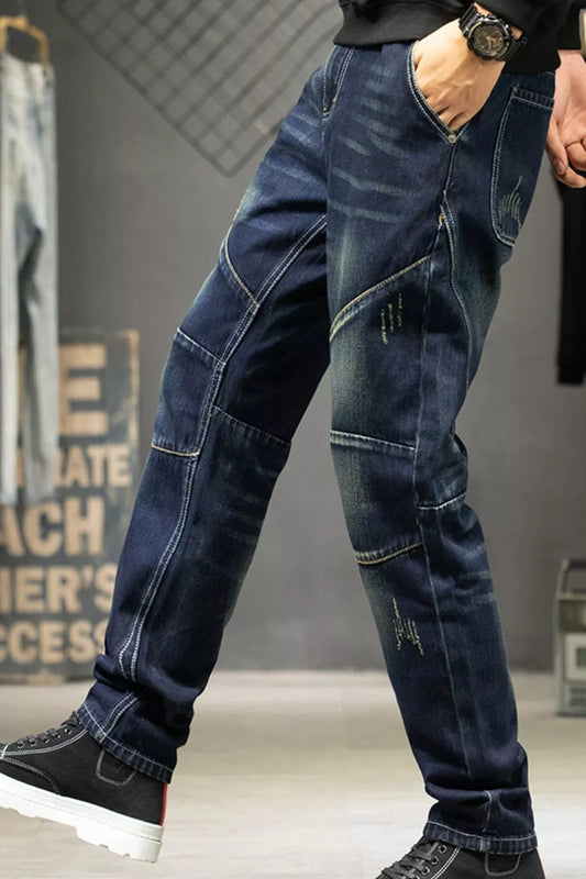 Modern Finesse Atlas Men's Slim Fit Straight Leg Jeans