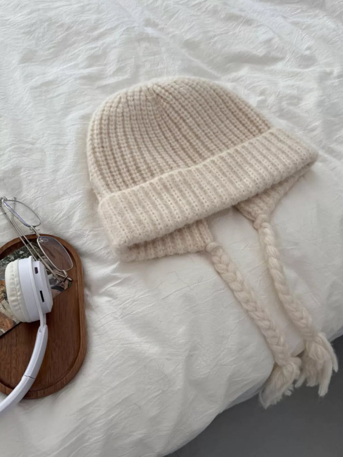 Modern Finesse Marlowe Cozy Knit Braided Beanie Hat