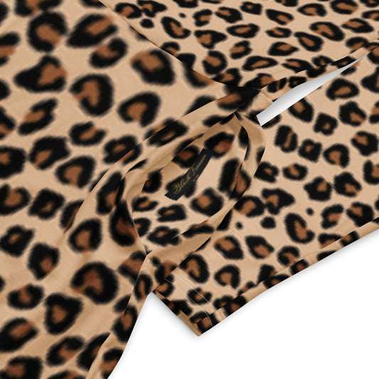 Black Finesse Cheetah Line Long-Sleeve Midi Dress in Tan, Black, Brown — product detail