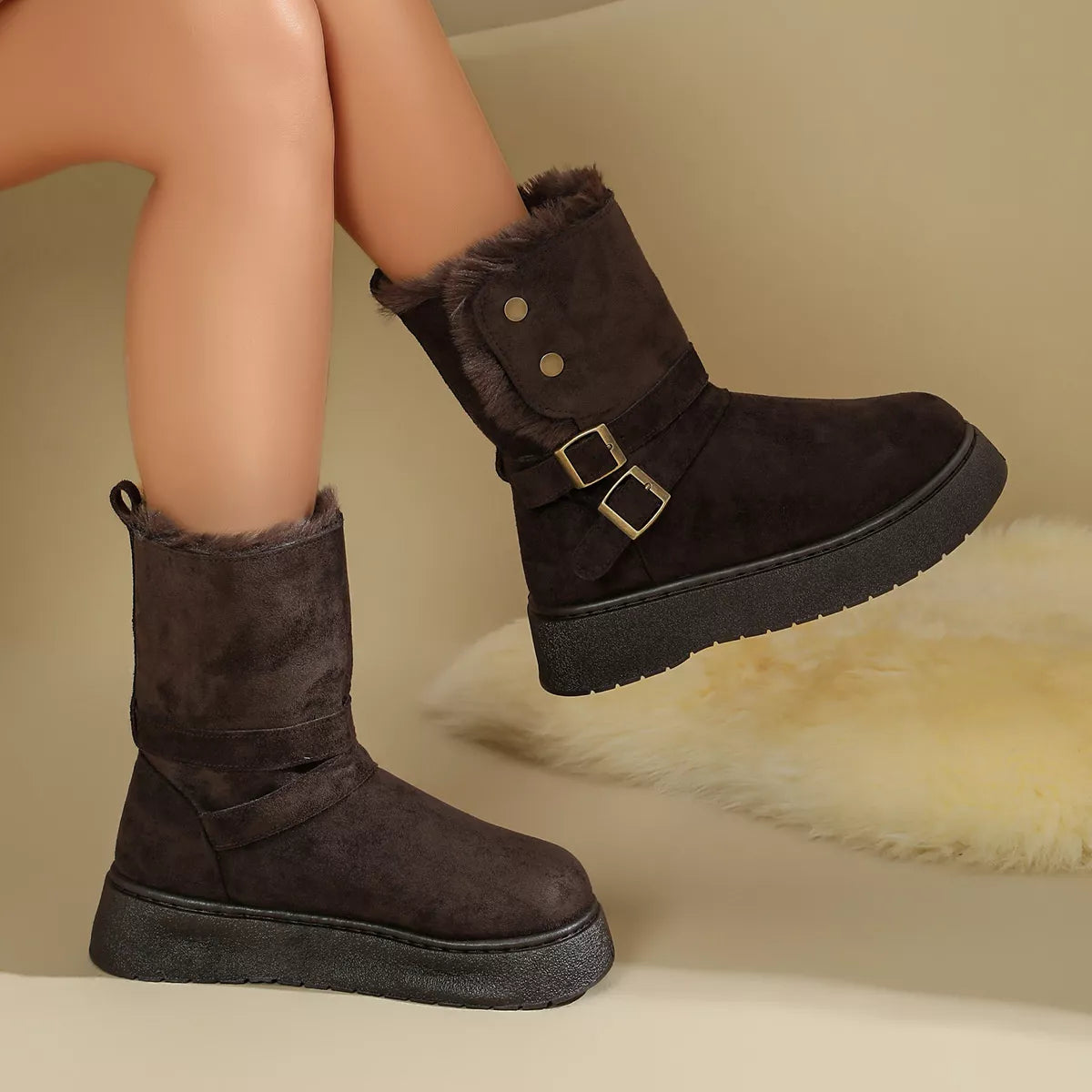 Modern Finesse Sienna Round-Toe Flats Boots