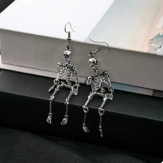 HOF Gia Halloween Skeleton Dangle Earrings