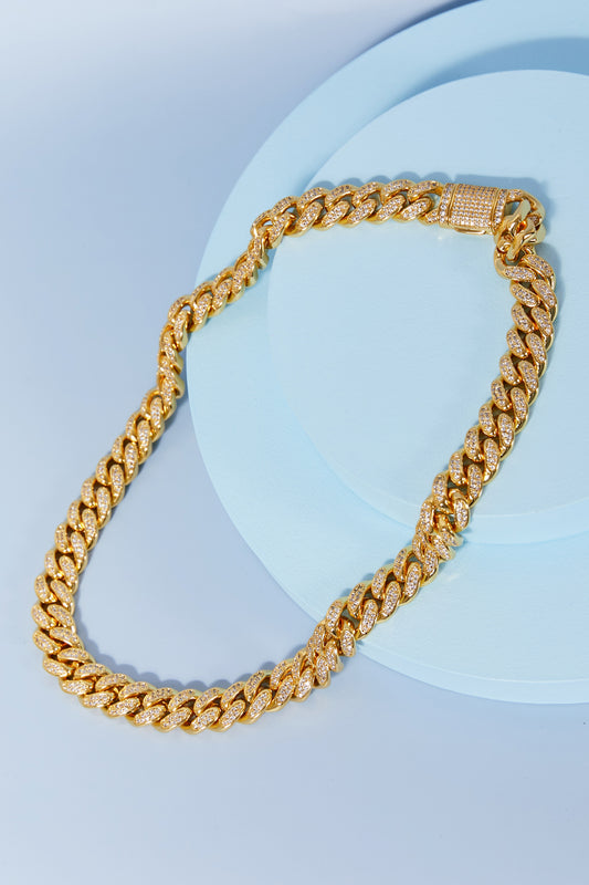 HOF Arden Brass Curb Chain Necklace