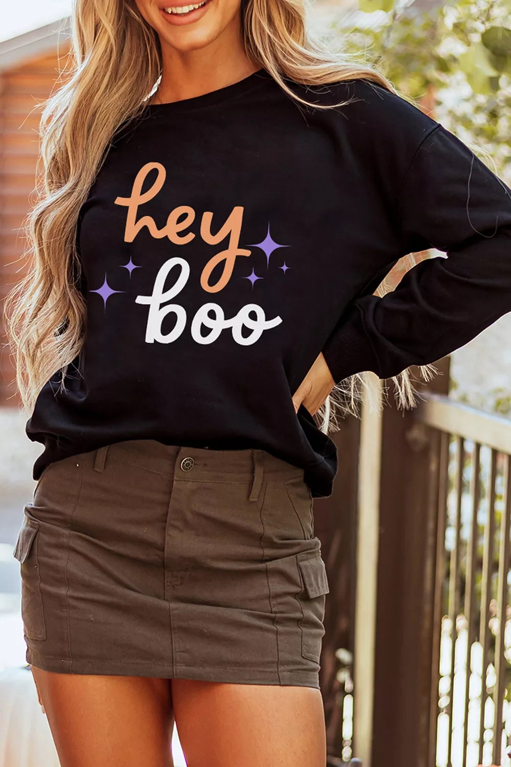Modern Finesse Hey Boo Sweatshirt product image