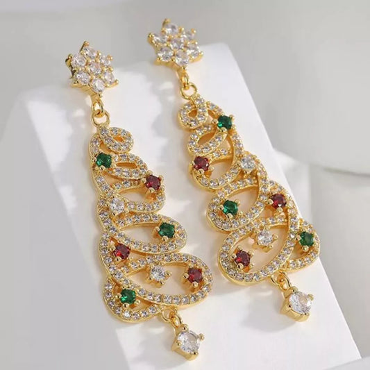HOF Kaia Christmas Tree Dangle Earrings