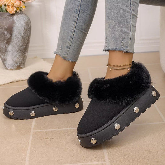 Modern Finesse Vale Round-Toe Platform Boots