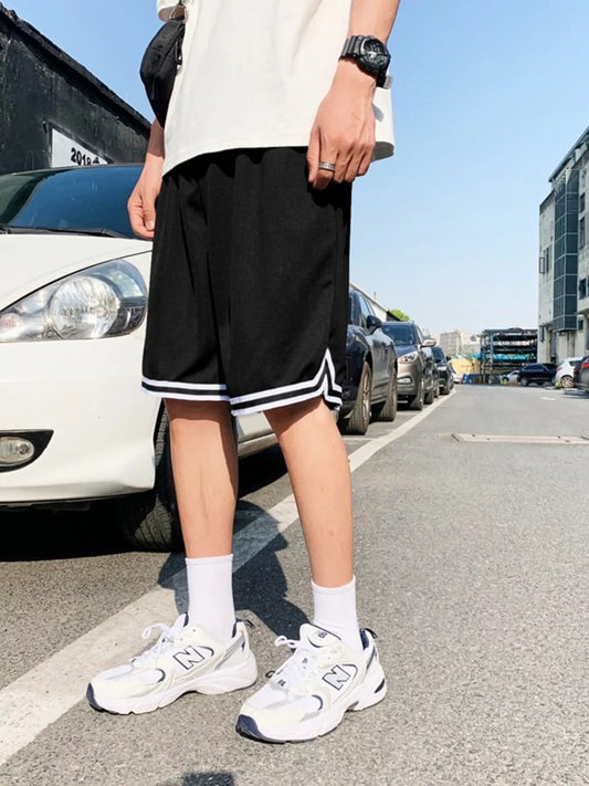 Modern Finesse Mercer Men's Drawstring Striped Shorts — Extended Sizes