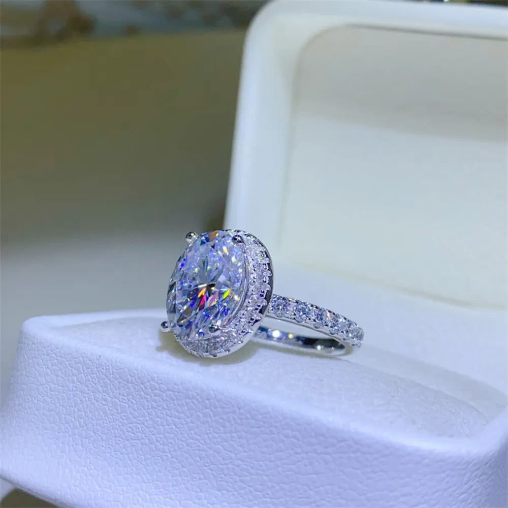 HOF Marlowe 5 Carat Moissanite 925 Sterling Silver Ring