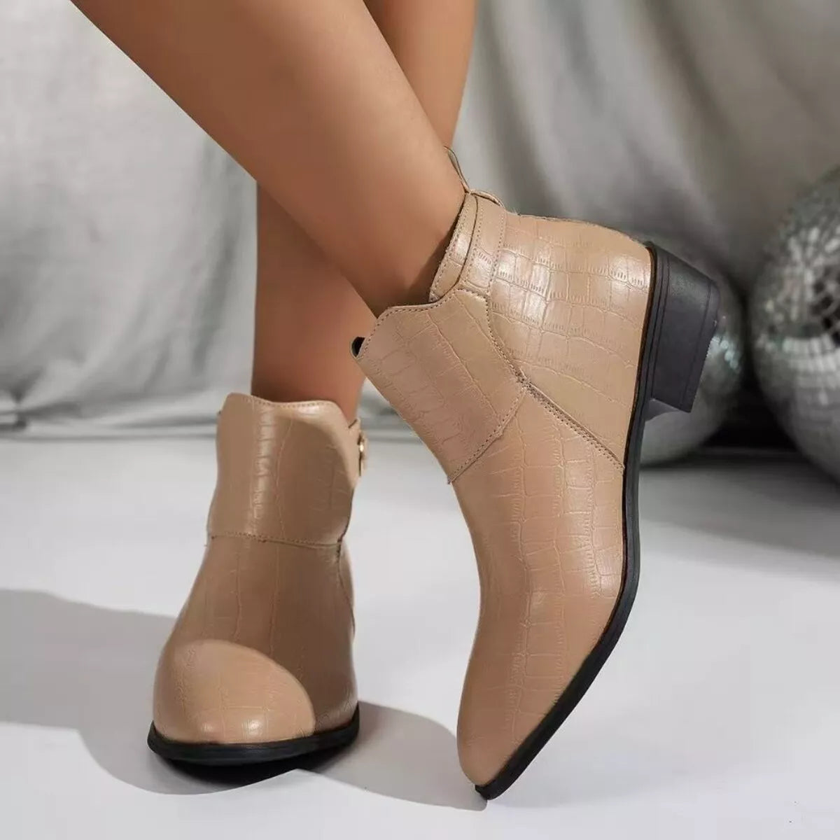 Modern Finesse Metro Point-Toe Low-Heel Boots - product view 6