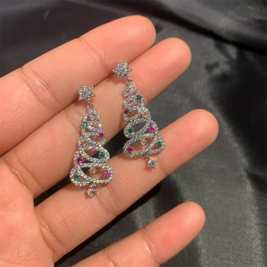 HOF Kaia Christmas Tree Dangle Earrings