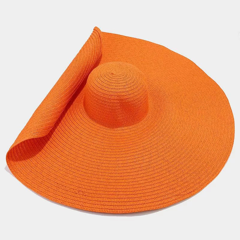 Modern Finesse Noelle Oversized Wide Brim Straw Sun Hat