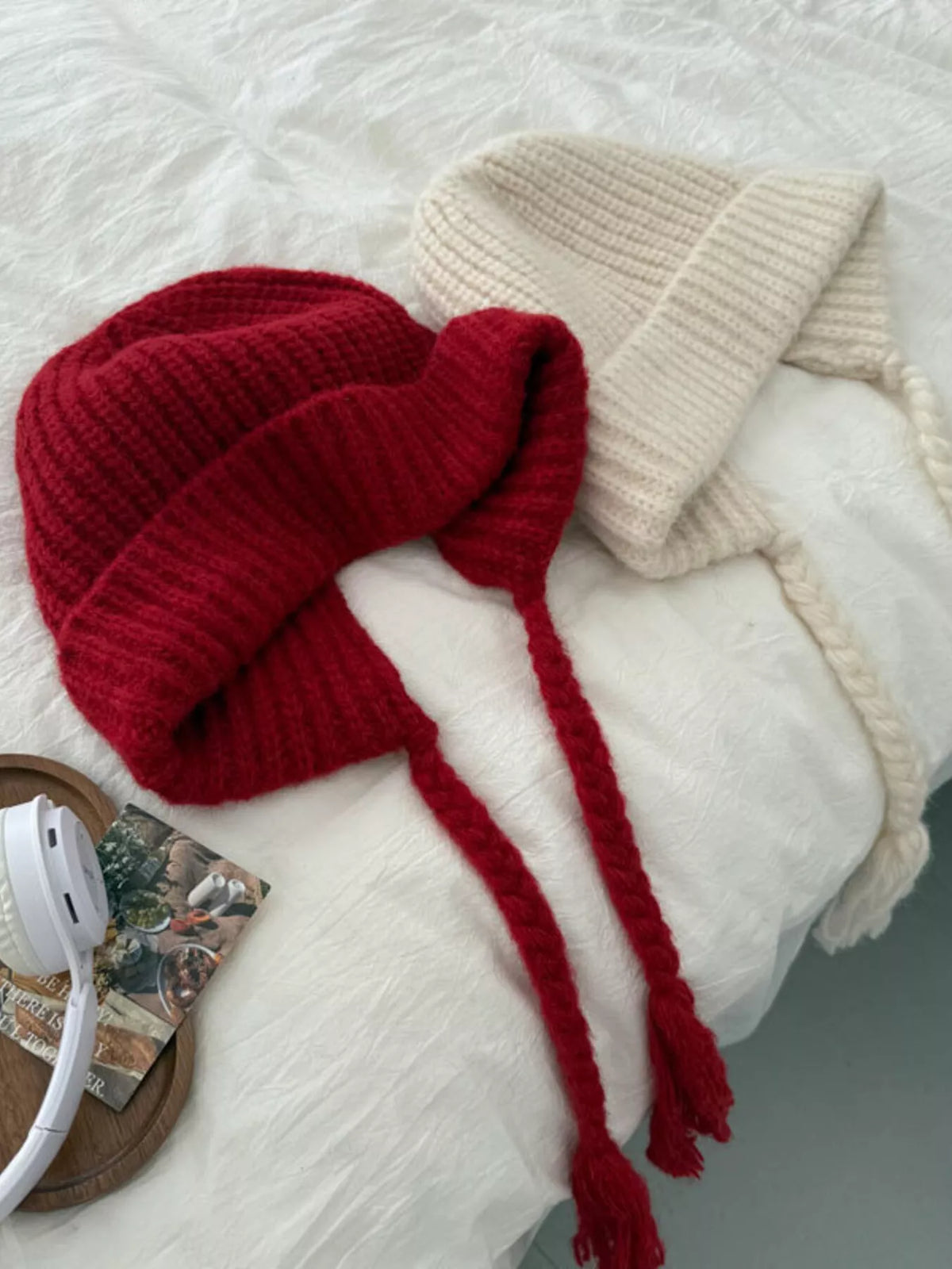 Modern Finesse Marlowe Cozy Knit Braided Beanie Hat