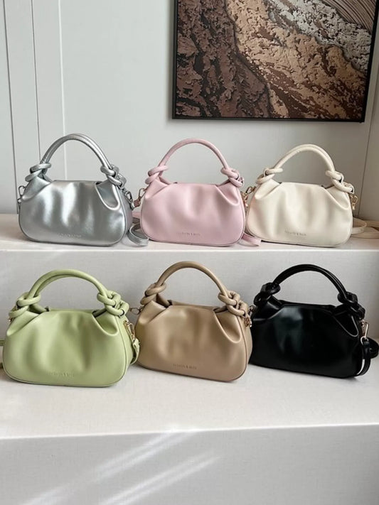 Modern Finesse Reverie Knot Handle Ruched Crossbody Bag