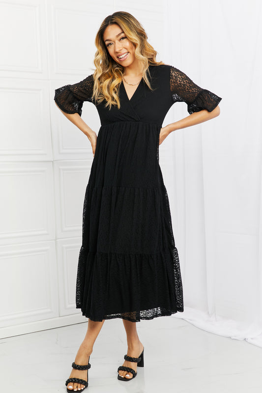 P & Rose Reverie Lovely Lace Tiered Dress