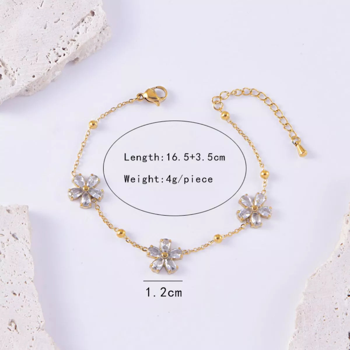 HOF Marlowe 18K Gold-Plated Flower Jewelry Set