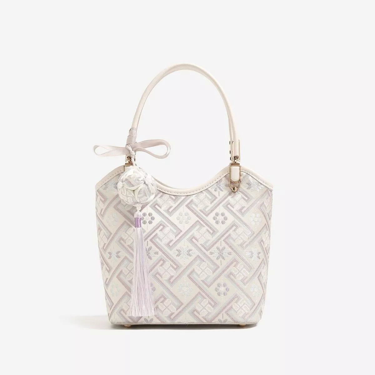 Modern Finesse Sienna Geometric Pattern Handbag