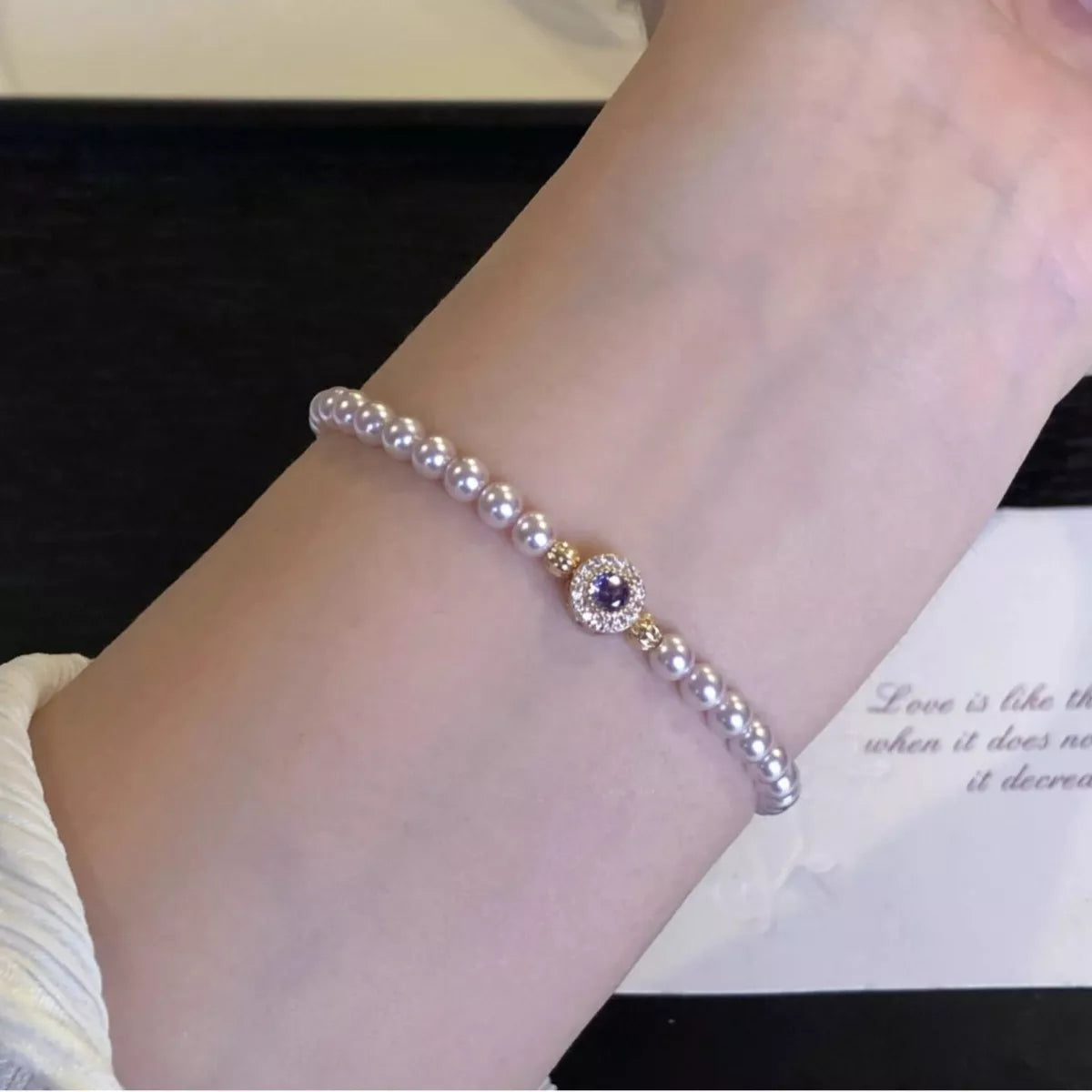 HOF Liora Alloy Pearl Bracelet
