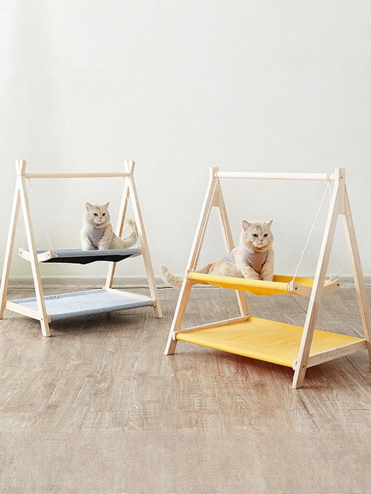 HOF Solace Wooden Triangle Cat Hammock