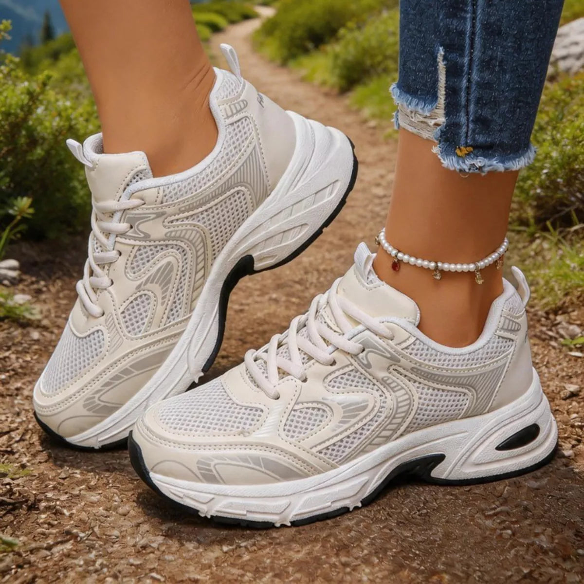 Modern Finesse Arden Breathable Lace Up Athletic