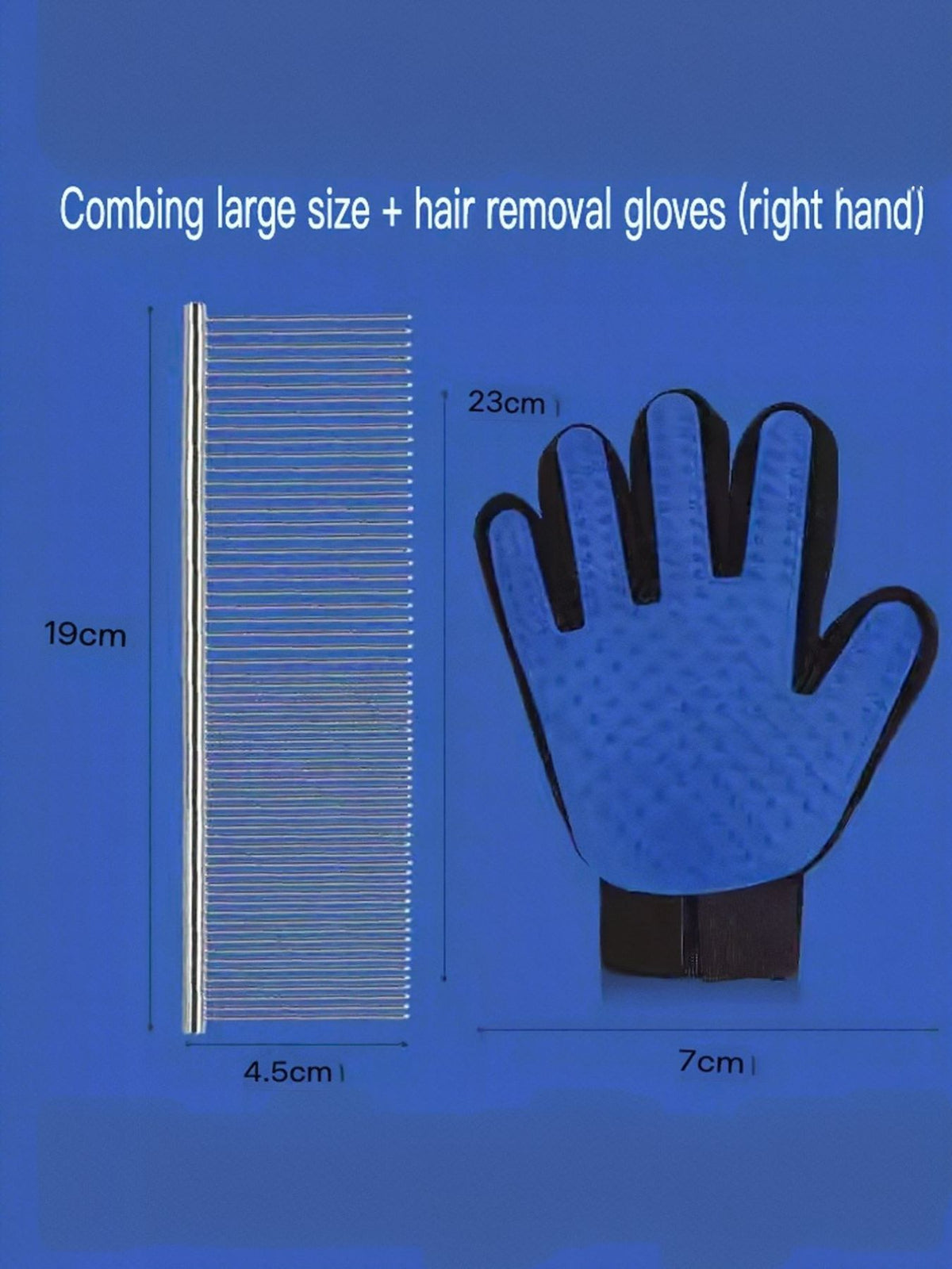 HOF Sienna Stainless Steel Pet Grooming Comb for Hair Removal