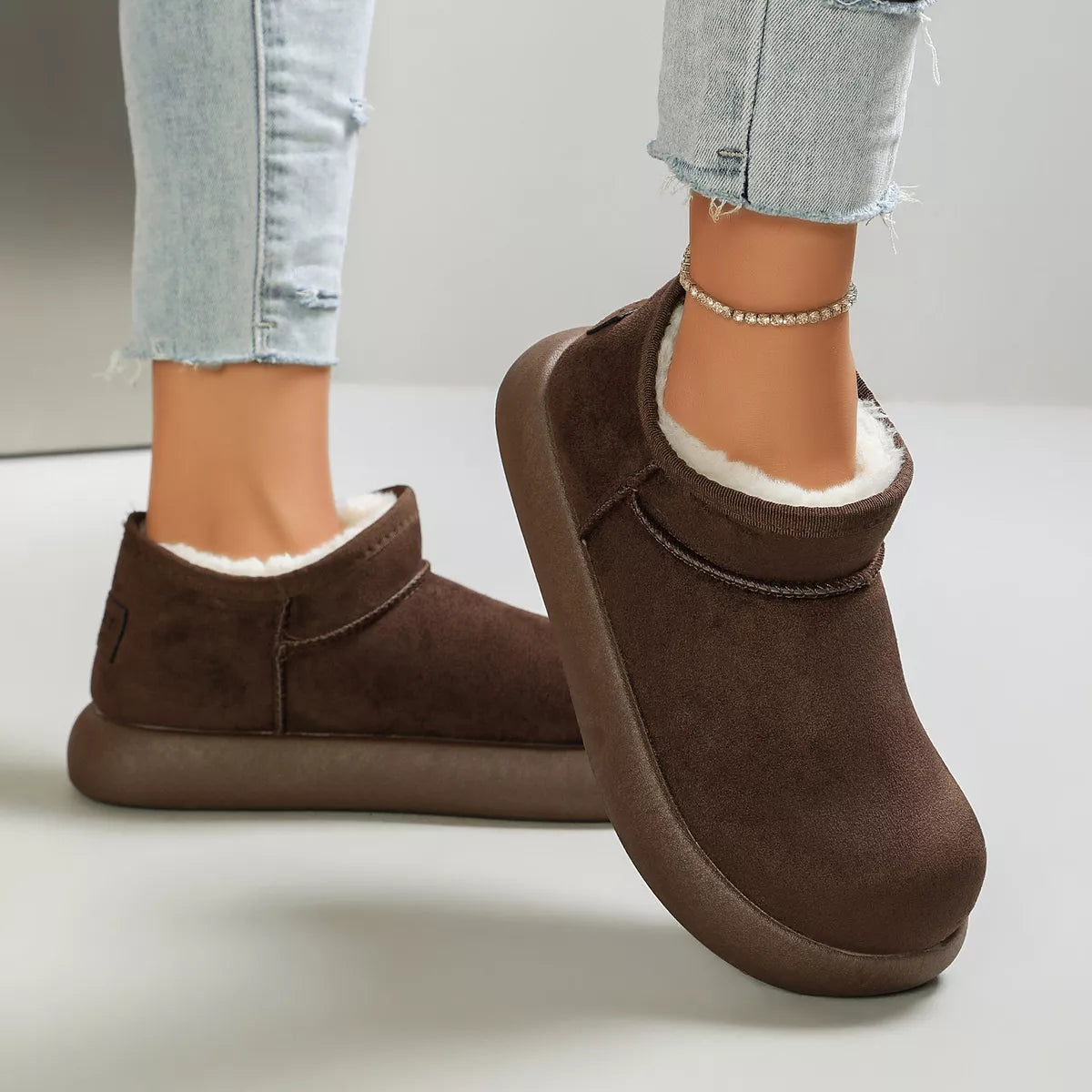Modern Finesse Briar Plush-Lined Suede Platform Boots