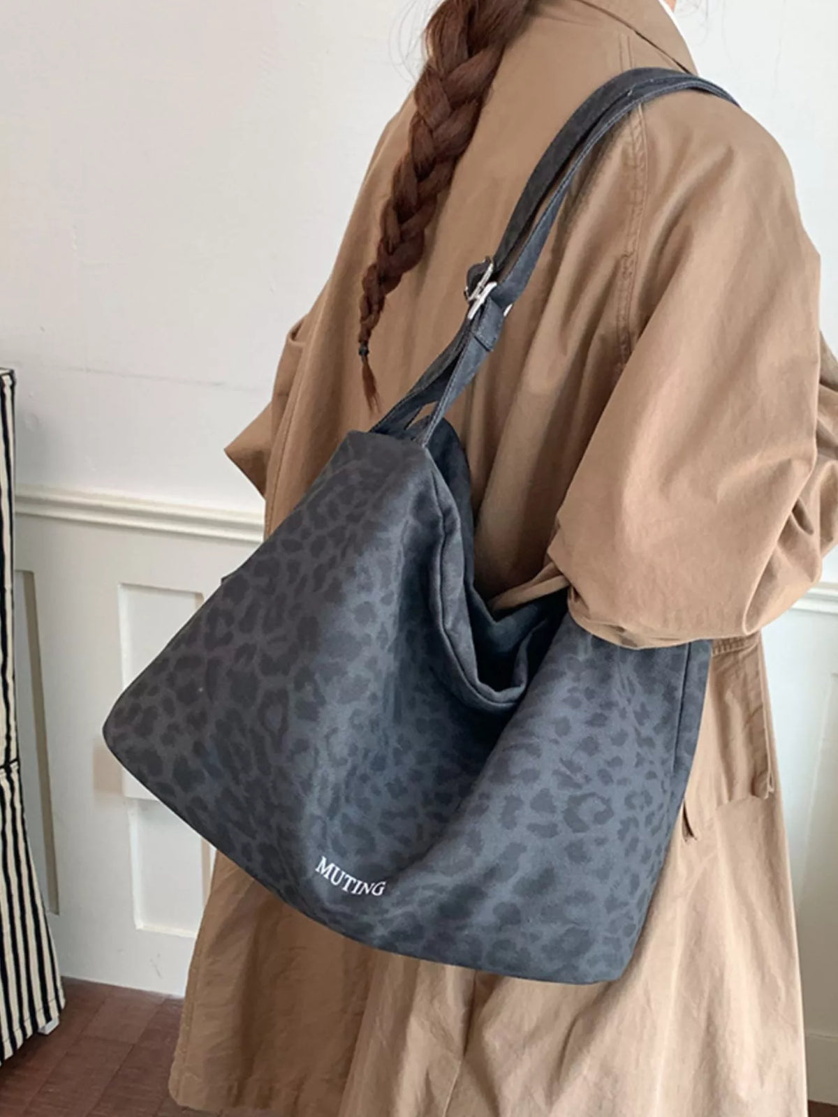 Modern Finesse Wildline Leopard Print Shoulder Bag