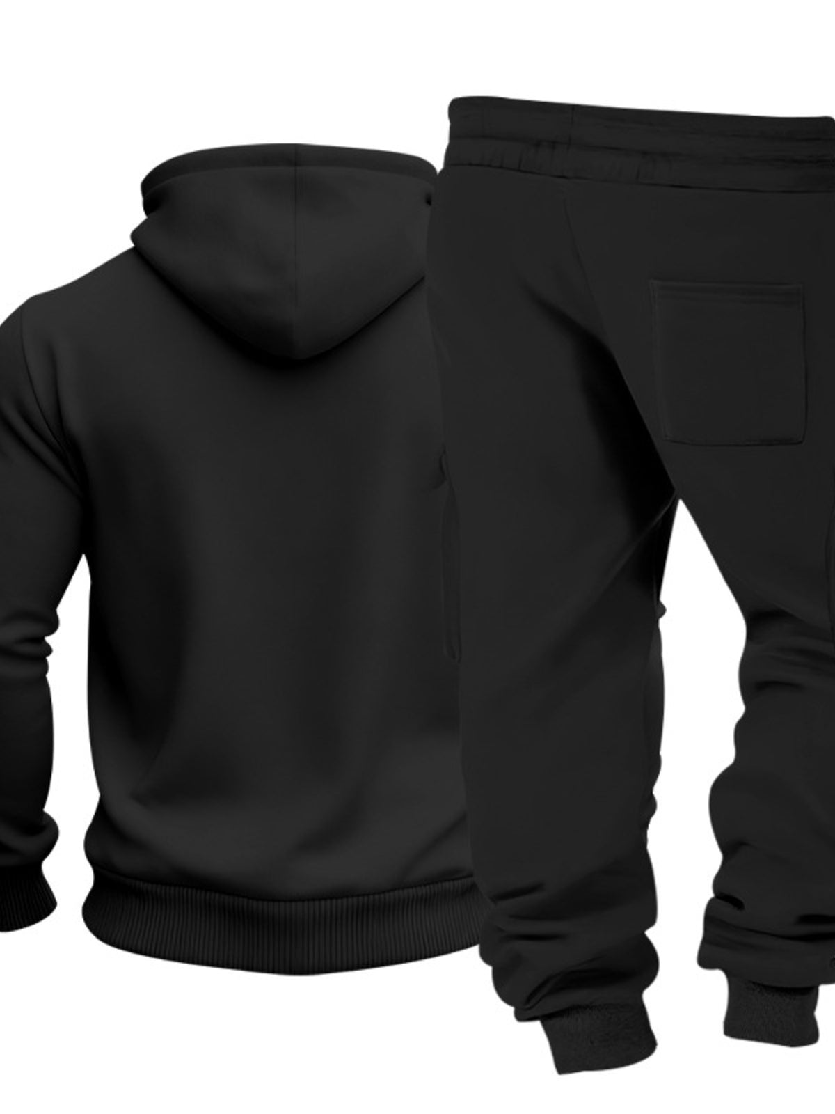 Modern Finesse Rest Mode Hoodie & Sweatpants Set - Men's Plus Size