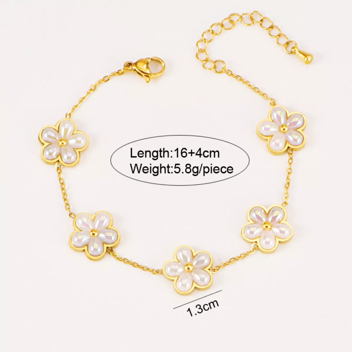 HOF Solace 18K Gold-Plated Flower Jewelry Set