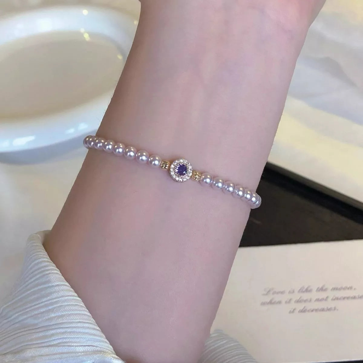 HOF Liora Alloy Pearl Bracelet