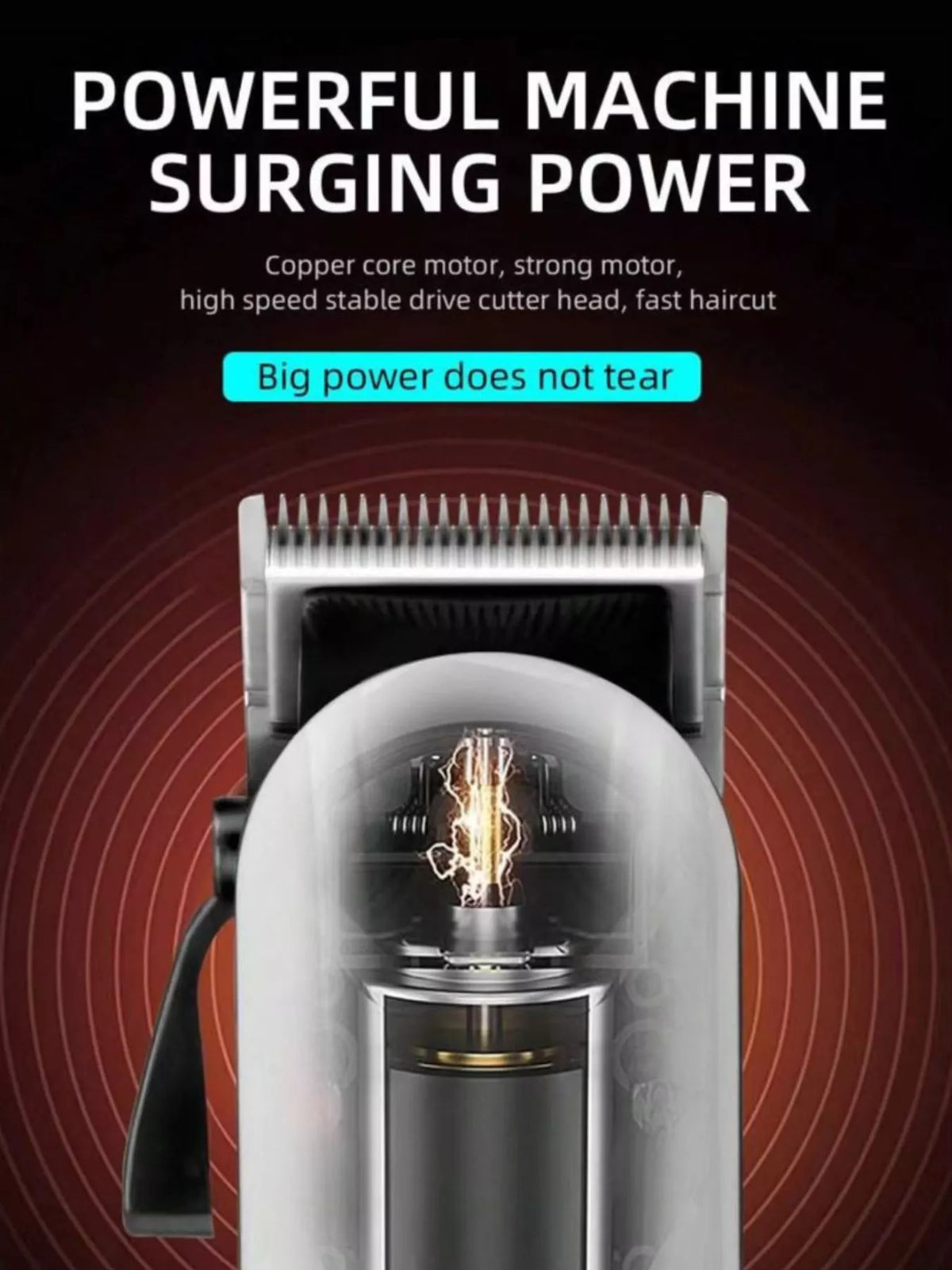 HOF Sienna Cordless Hair Clipper with LED Display