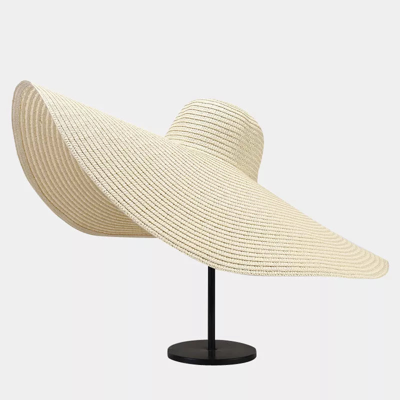 Modern Finesse Noelle Oversized Wide Brim Straw Sun Hat