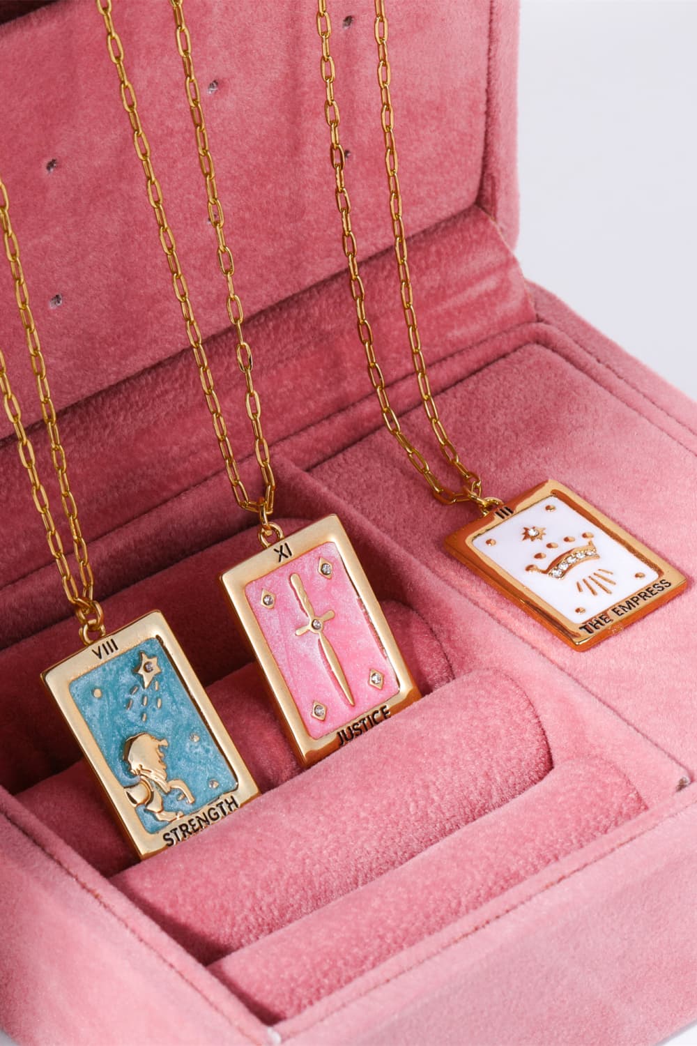 HOF Marlowe Tarot Card Pendant Copper Necklace
