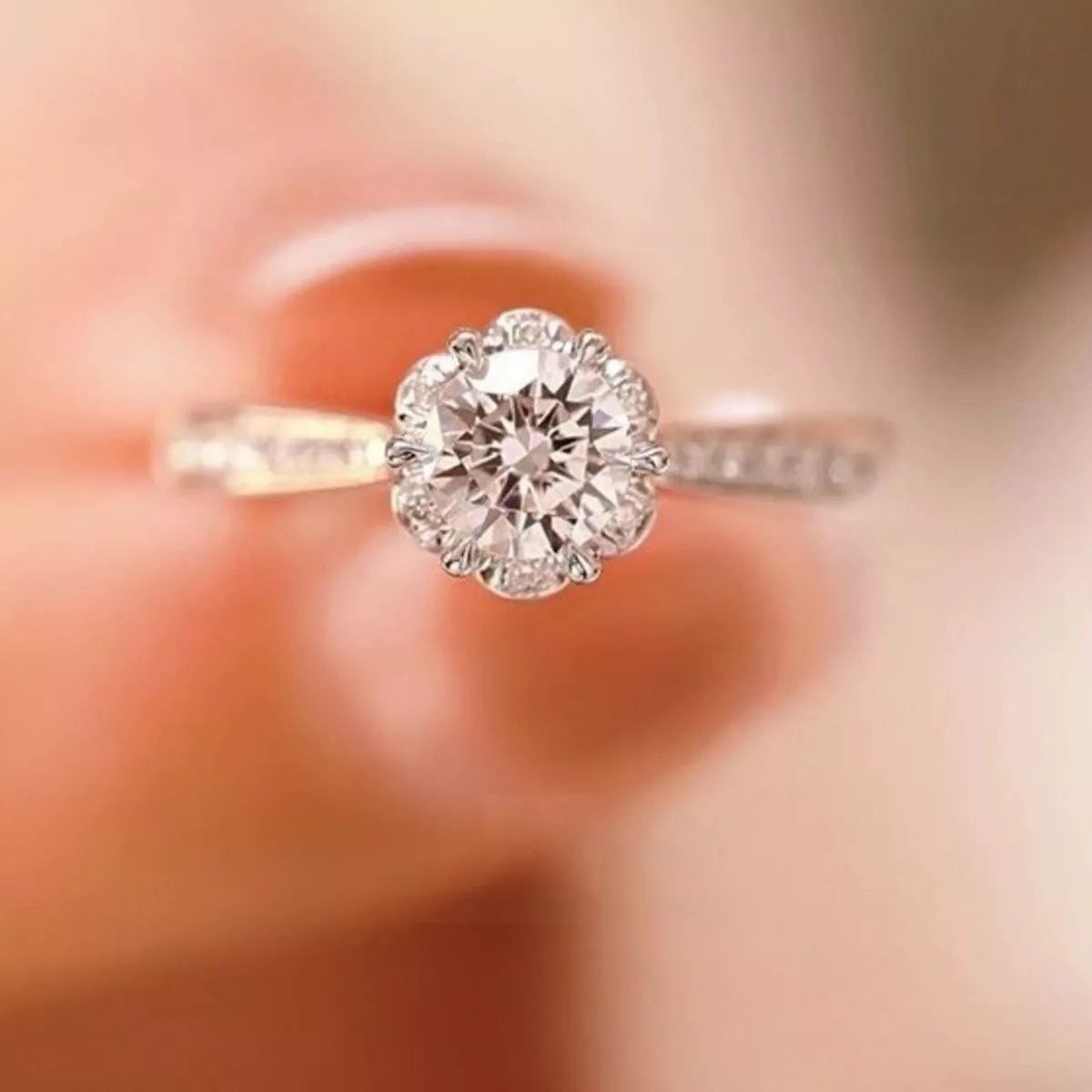 HOF Talia 1 Carat 925 Sterling Silver Moissanite Ring