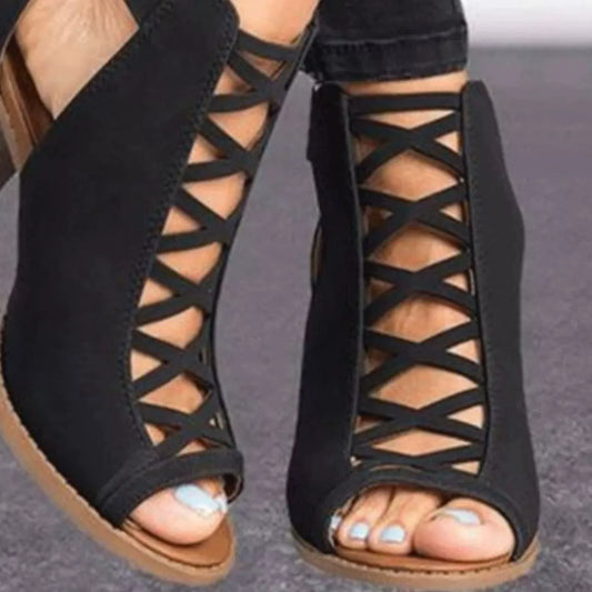 Modern Finesse Sora Peep-Toe Block-Heel Sandals