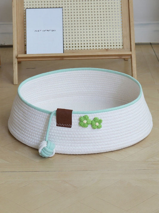 HOF Liora Woven Pet Nest with Toy Ball