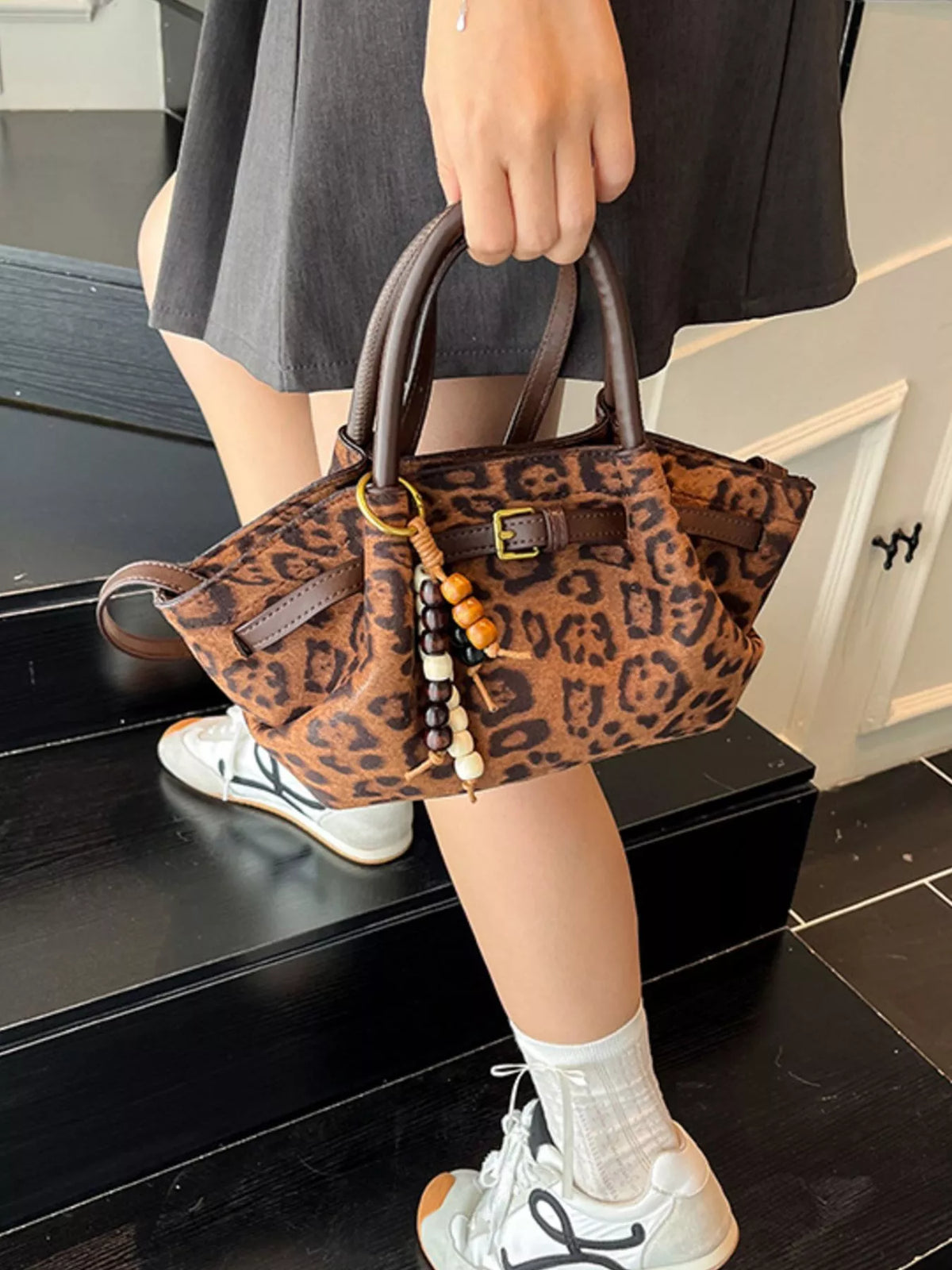 Modern Finesse Solace Buckle Decor Tote Bag