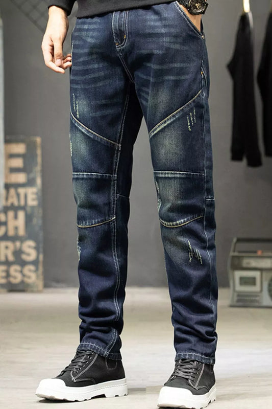 Modern Finesse Atlas Men's Slim Fit Straight Leg Jeans