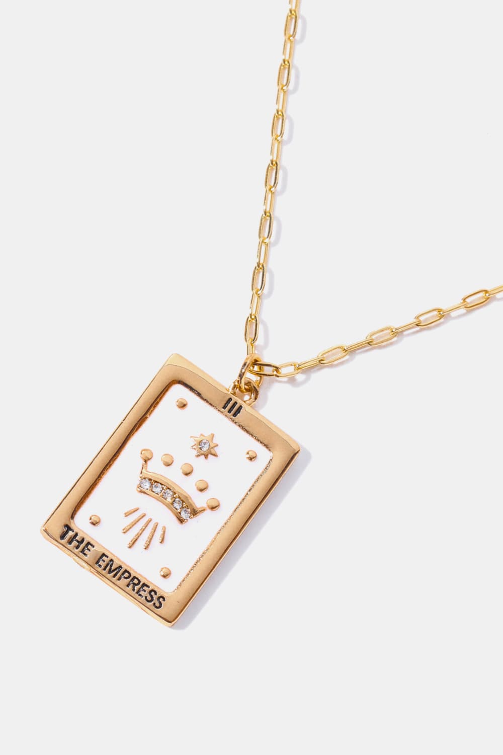 HOF Marlowe Tarot Card Pendant Copper Necklace