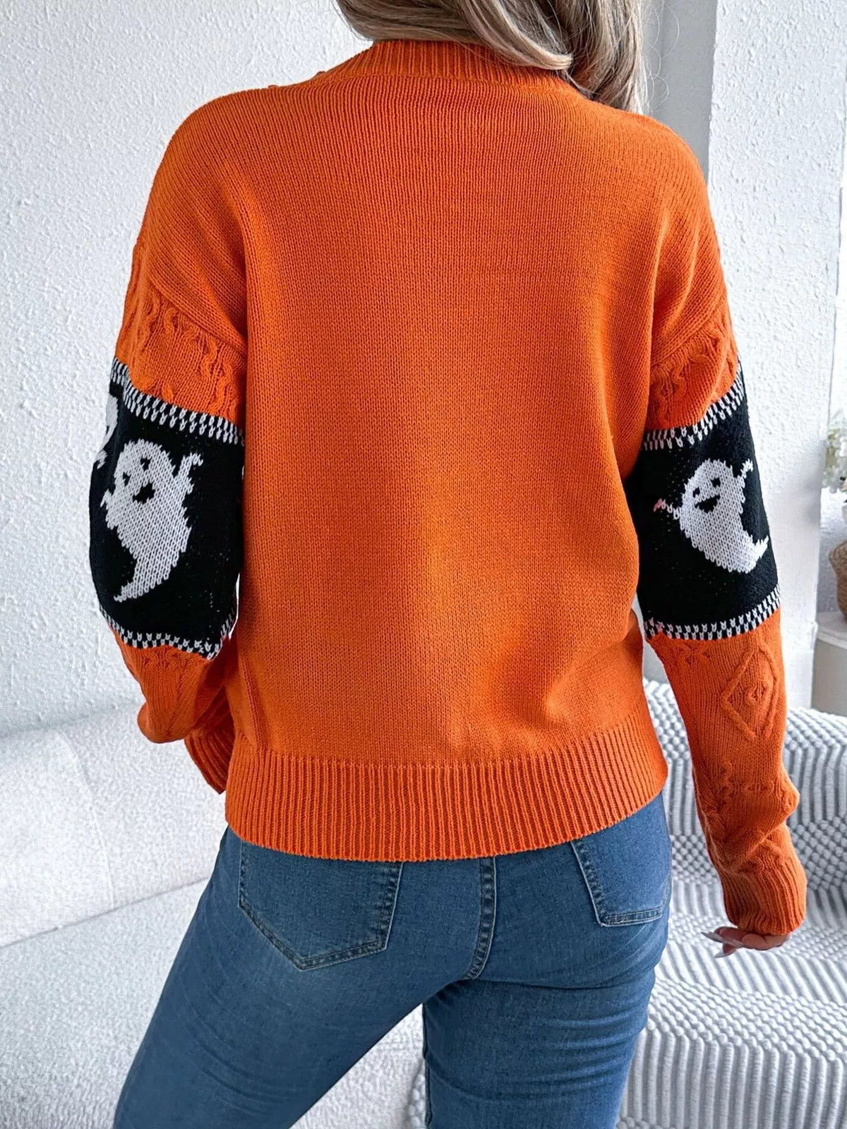 Modern Finesse Ghost Cable-Knit Sweater product image