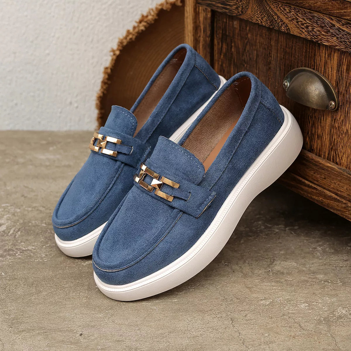 Modern Finesse Solace Round-Toe Slip-Ons